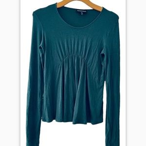 emporio Armani Womens Casual V-Neck  Long Sleeve Tunic Top size 6